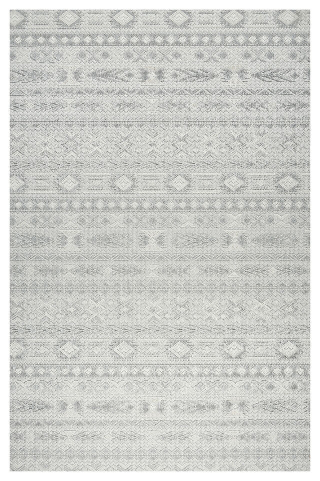 Modern Loop Sisal Halı Tüylenmez Polipropilen Dokuma Taban Koridor Oda Halısı Gri