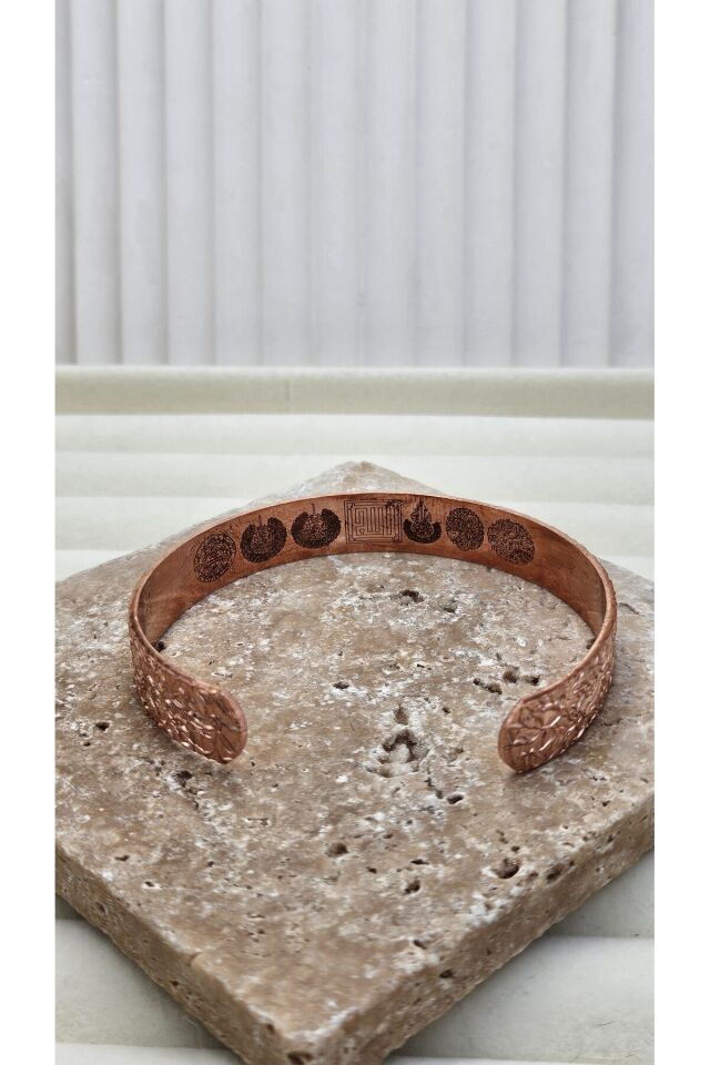 Bakır bileklik 7 dua korumalı