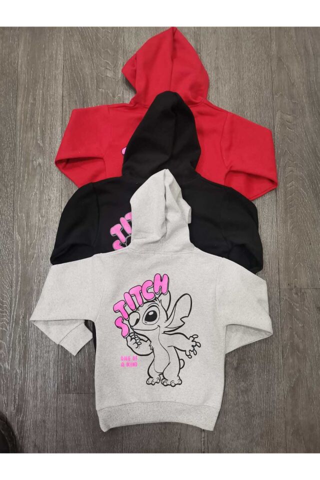 KIZ ÇOCUK KANGURU CEPLİ POLARLI SWETSİHİRT