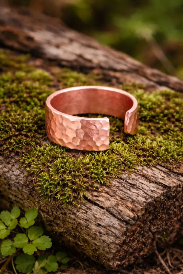 SAF BAKIR YEMEN DÖVGÜ Sade Örgü Bakır Yüzük