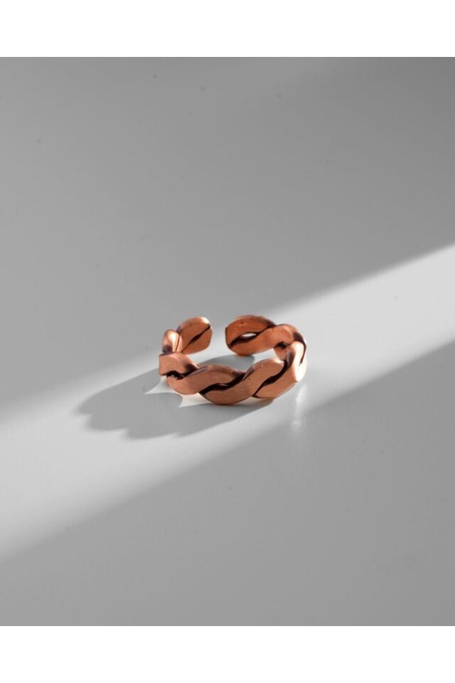 SAF BAKIR Sade Örgü Bakır Yüzük